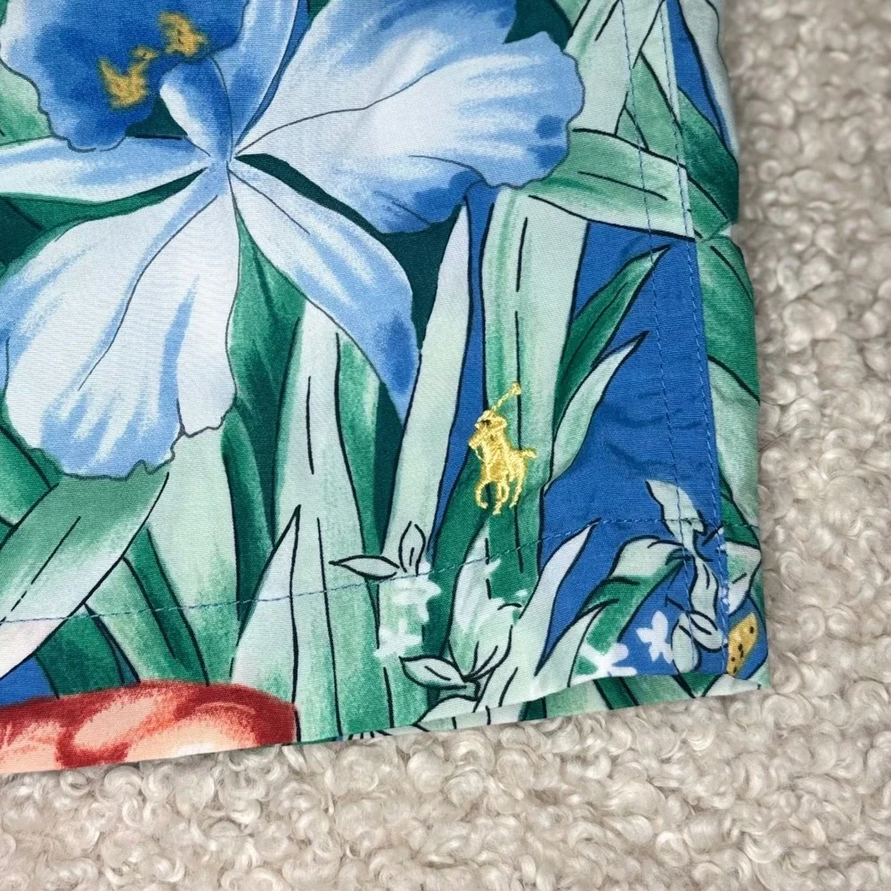 Vintage 90's Polo Sport Ralph Lauren Mens XL Tropical Hibiscus Floral Swim Trunk